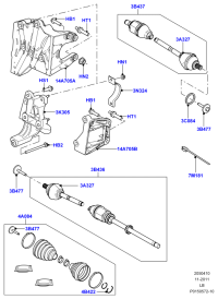 LR032114-SHAFT AND CV JOINT