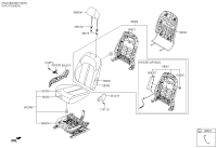 88197D4000WK-KNOB-FRONT SEAT SLIDE POWER,LH