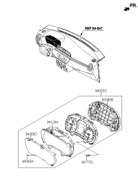 94003H2020-CLUSTER ASSY-INSTRUMENT