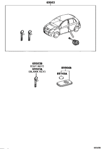 690050D300-CYLINDER SET, LOCK