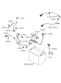 918500R020-WIRING ASSY-BATTERY (+)
