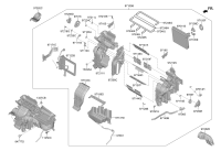 97205AZ000-HEATER & EVAPORATOR ASSY