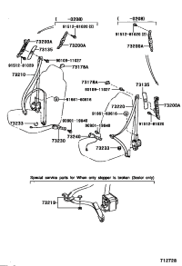 7322060381A0-BELT ASSY, FR SEAT
