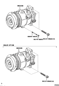 8831028610-COMPRESSOR ASSY, W/PULLEY