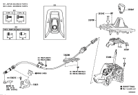 3350407060C0-KNOB SUB-ASSY, SHIFT LEVER