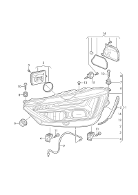 L80D941033E-LED HEADLIGHT/718 BOXTER