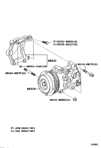 883100T020-COMPRESSOR ASSY, W/PULLEY