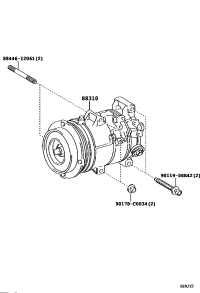 883100R030-COMPRESSOR ASSY, W/PULLEY