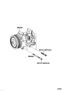 883100F040-COMPRESSOR ASSY, W/PULLEY
