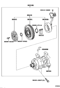 883100D510-COMPRESSOR, W/MAGNET CLUTCH