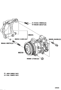 8831008082-COMPRESSOR ASSY, W/PULLEY