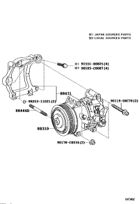 8831006461-COMPRESSOR ASSY, W/PULLEY