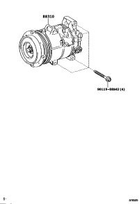 8831006330-COMPRESSOR ASSY, W/PULLEY
