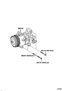 8831002B40-COMPRESSOR ASSY, W/PULLEY
