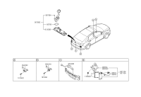 95760E6200-RR CAMERA & TRUNK LID HDL ASSY