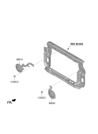 96640Q2000-HORN ASSY,LOW