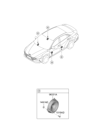 96330BU000-Speaker assy., door