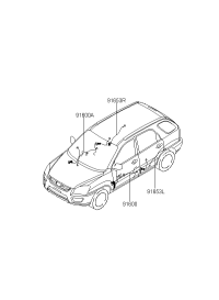 9161103150-WIRING ASSY-FR DR,ASSIST