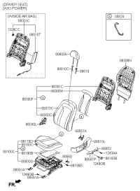 883004M030CBA-BACK ASSY-FR SEAT DRIVER