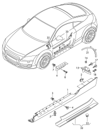 8J0853855B-Trim-fr sill: