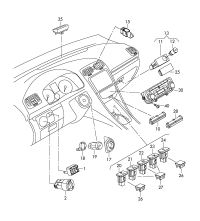 L5KD941333REH-Adjuster, instrument lighting and lighting distance adjusting device black/white