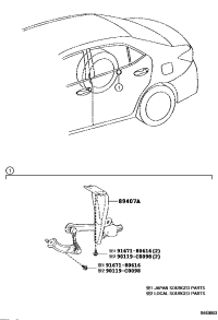8940702020-SENSOR SUB-ASSY, HEIGHT CONTROL, REAR RH