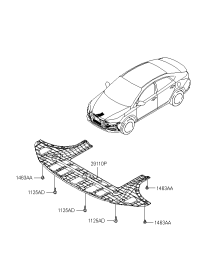 29110F9000-PNL ASSY-UNDER COVER