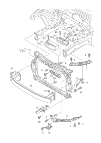 L8U0805594E-Bracket assy-cowl, w/coolant cooler