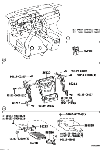 8612006810-RECEIVER ASSY, RADIO
