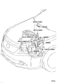 8966706130-Bracket, engine control computer, no.1