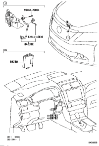 8423706041-SWITCH ASSY, COURTESY LAMP (FOR ENGINE ROOM)