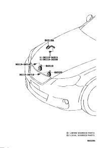 865100R020-HORN ASSY, HIGH PITCHED