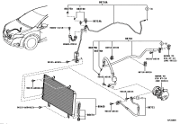 887040T020-HOSE SUB-ASSY, SUCTION