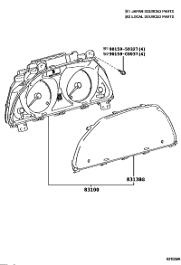 838000P050-METER ASSY, COMBINATION