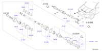 391002GD0B-SHAFT ASSY-FRON