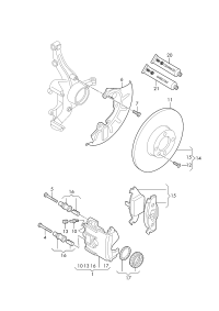 1J0615301M-BRAKE DISC/VW-TOUAREG/AUDI-Q7
