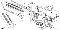 76600TM0Y01-Arm, windshield wiper