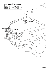 8651060300-HORN ASSY, HIGH PITCHED