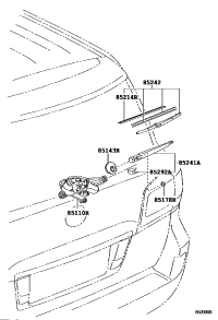 8513060310-MOTOR ASSY, REAR WIPER