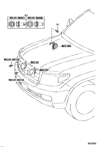 8651060310-HORN ASSY, HIGH PITCHED