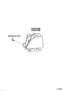 8148060090-LENS, REFLEX REFLECTOR, REAR LH, RH/LH