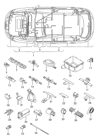 1K0971858A-BRACKET,HARNESS