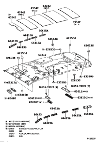 633100K560E0-HEADLINING ASSY, ROOF