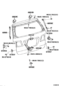 672810K020-STOPPER, BACK DOOR, LOWER