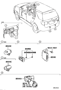 8934071020-COMPUTER ASSY, REAR CLEARANCE WARNING