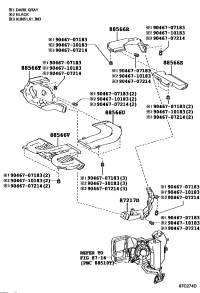 629720K010-DUCT, AIR, REAR ROOF NO.3