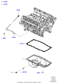 AL3Z6710A-ENGINE OIL PAN GASKET
