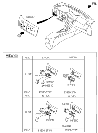 933002T151VA-SW ASSY-C/PAD LWR,LH
