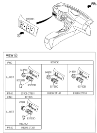 933002T141UP-SW ASSY-C/PAD LWR,LH