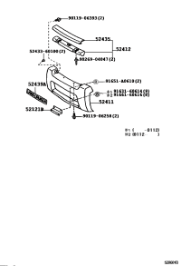 5212160010-BRACKET, FRONT LICENCE PLATE MOUNTING